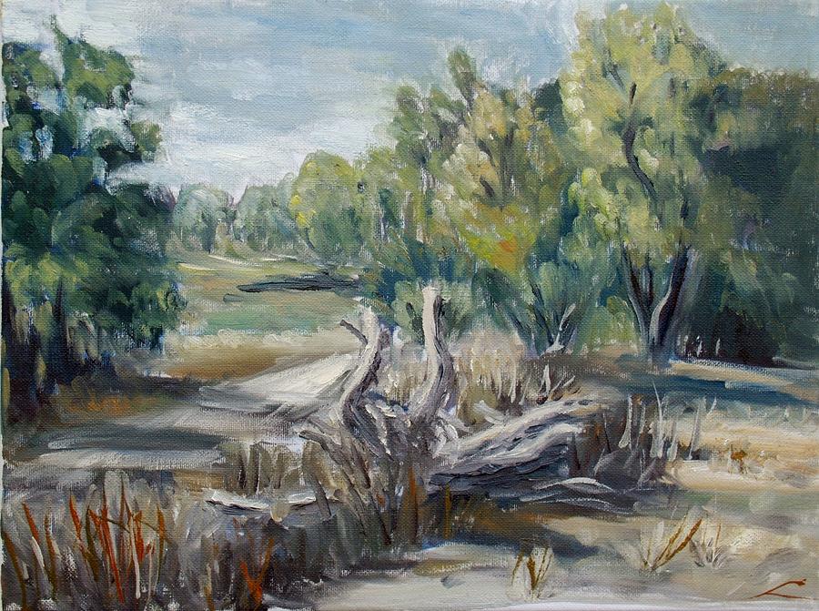 Country Road Near Canicosa Painting