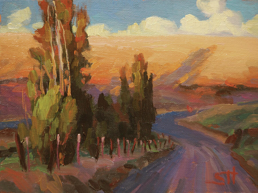 Country Painting - Country Road by Steve Henderson Country Painting - Country Road by Steve Henderson