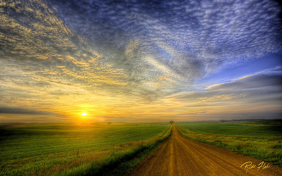 Country Road Sunrise Photograph by Rikk Flohr