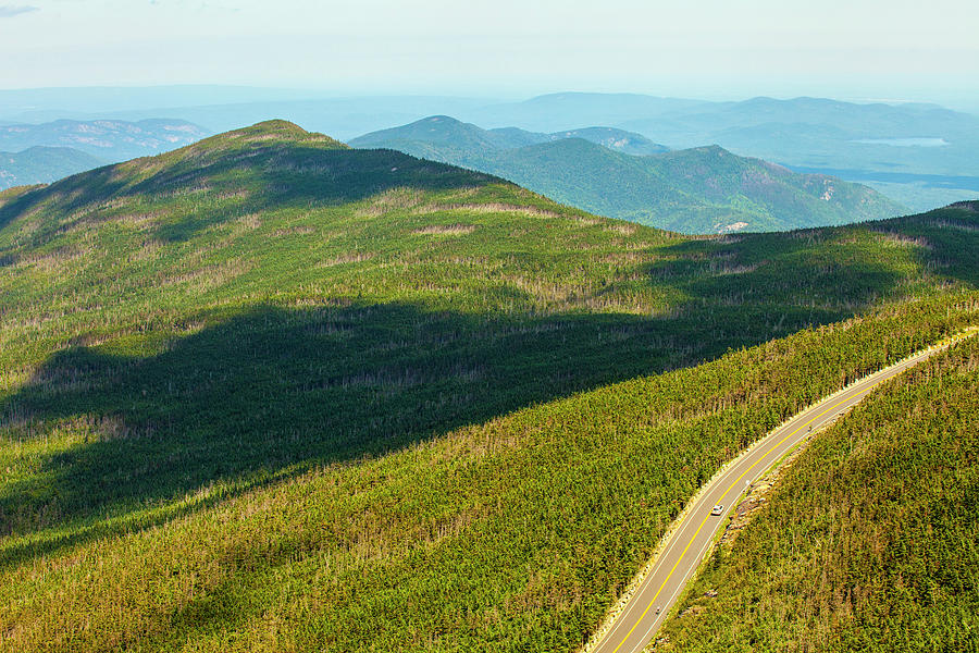 Country road to my home whiteface mountain New York Photograph by Paul Ge