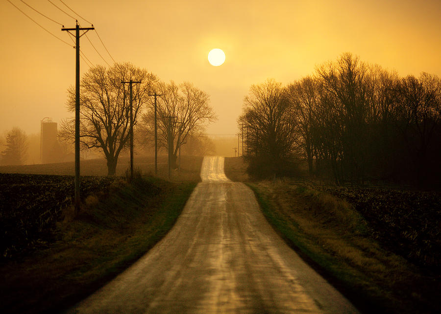 Country Road Photograph by Todd Klassy