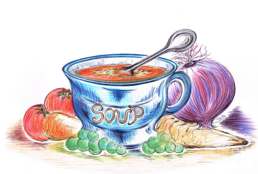 Vector Sketch Cup Hot Fish Soup Stock Vector (Royalty Free) 476375992 |  Shutterstock