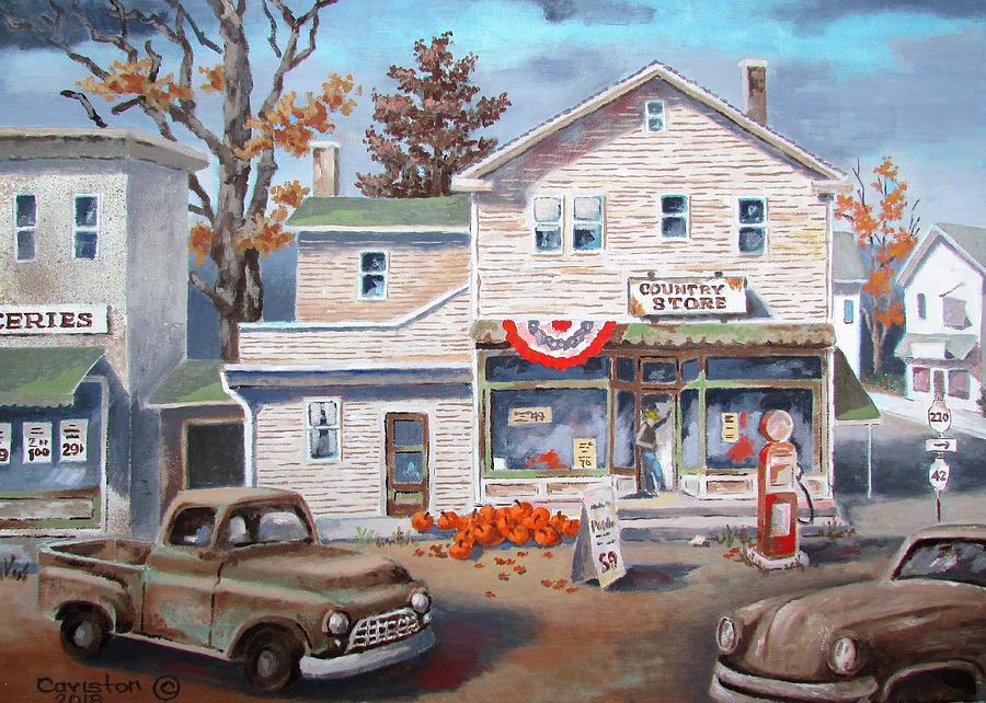 Country Store Painting by Tony Caviston