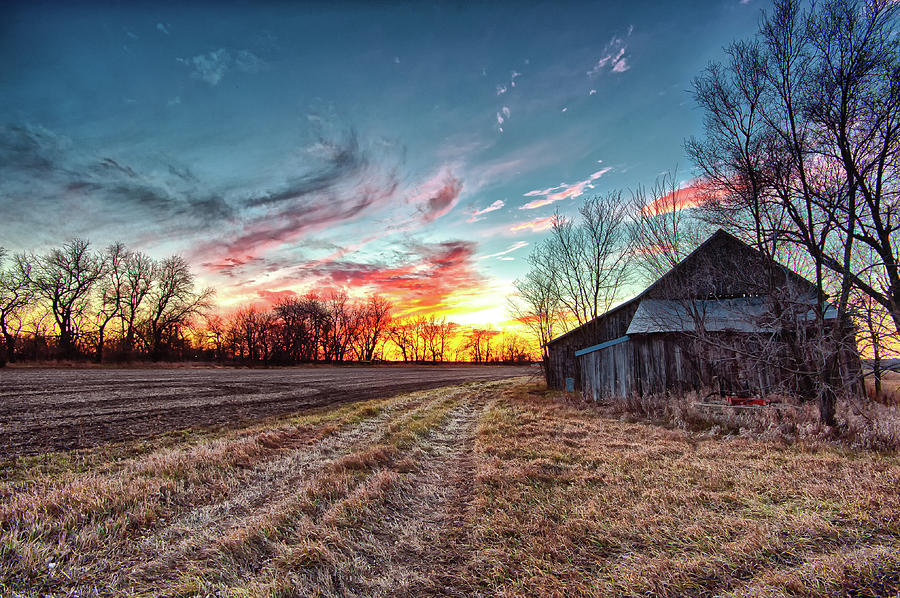 Country Sunset Photograph by Aaron Thompson - Fine Art America