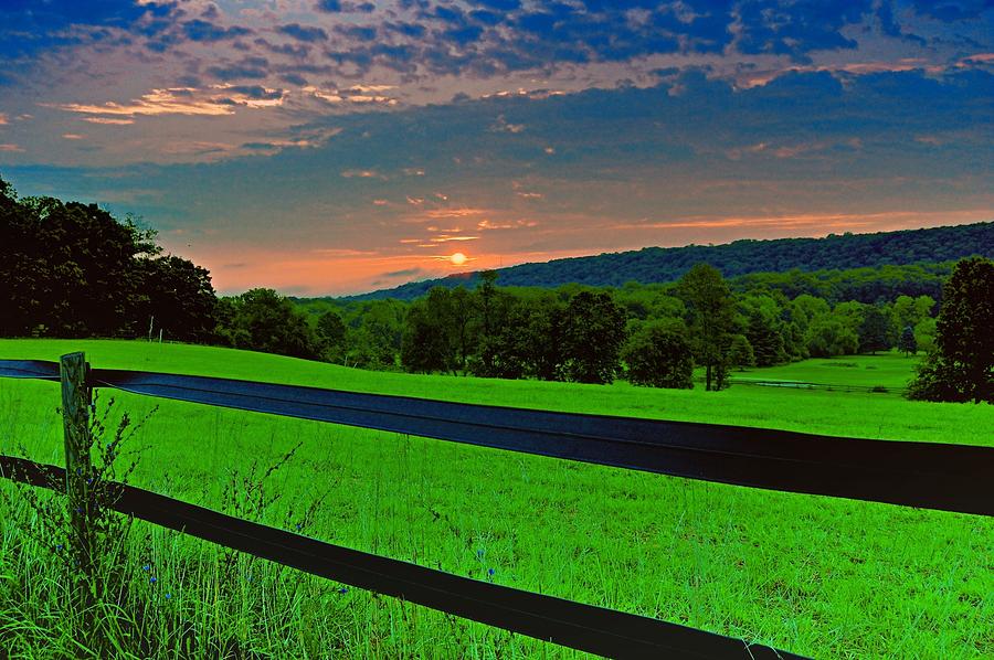 Country Sunset Photograph by James DeFazio | Fine Art America