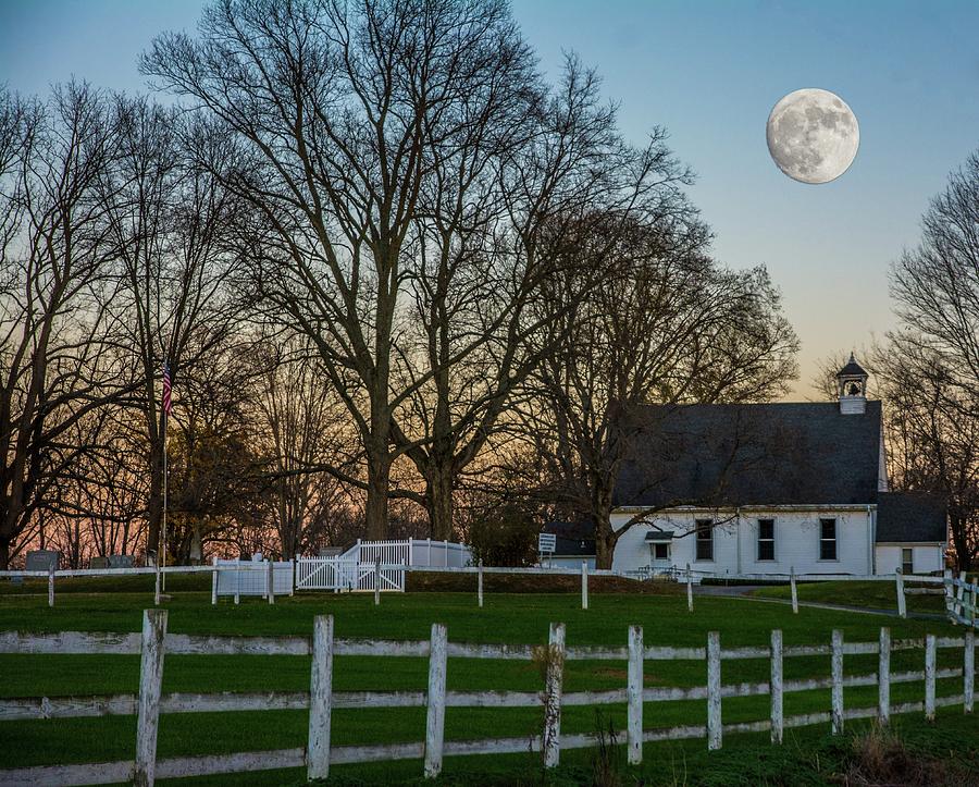 Country Super moon Photograph by Randall Branham