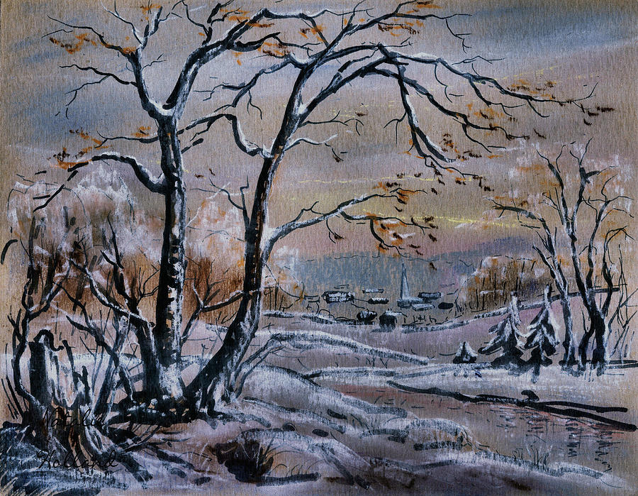 Country Winter Pastel by Natalie Holland