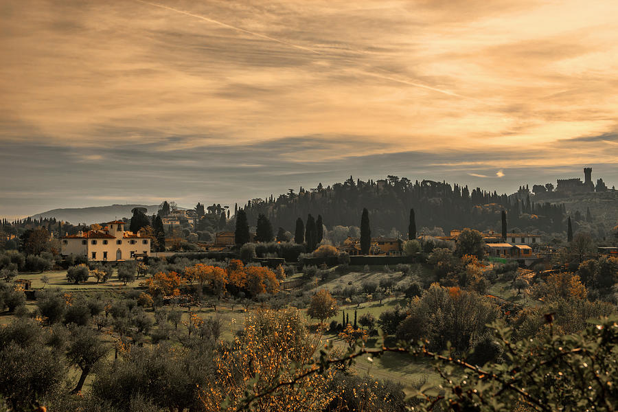 Countryside farms in Toskana Italy at sunset Photograph by Radoslav ...