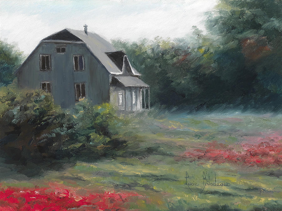 Countryside House Painting by Lucie Bilodeau