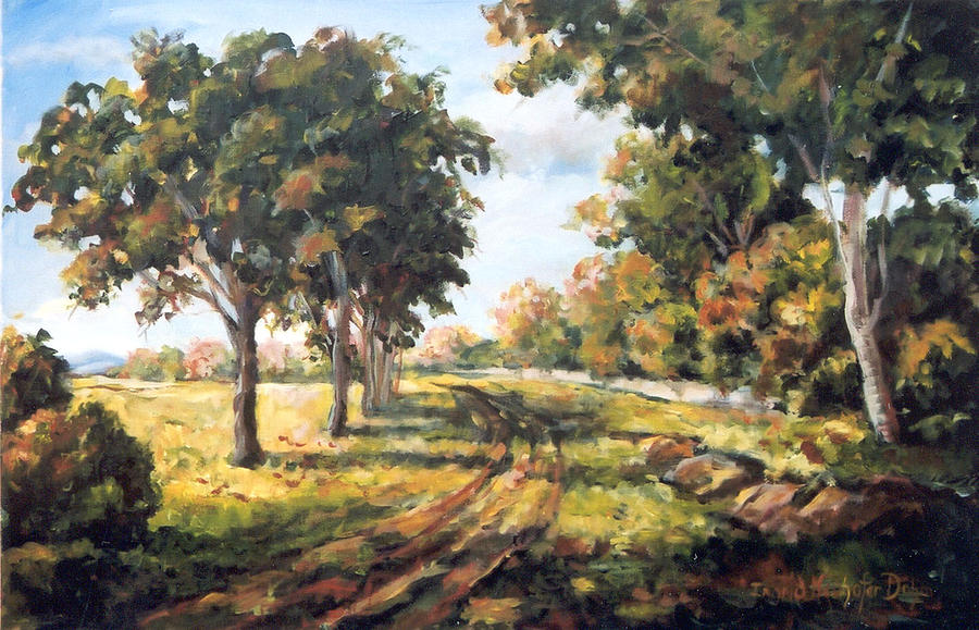 Countryside Painting by Ingrid Dohm