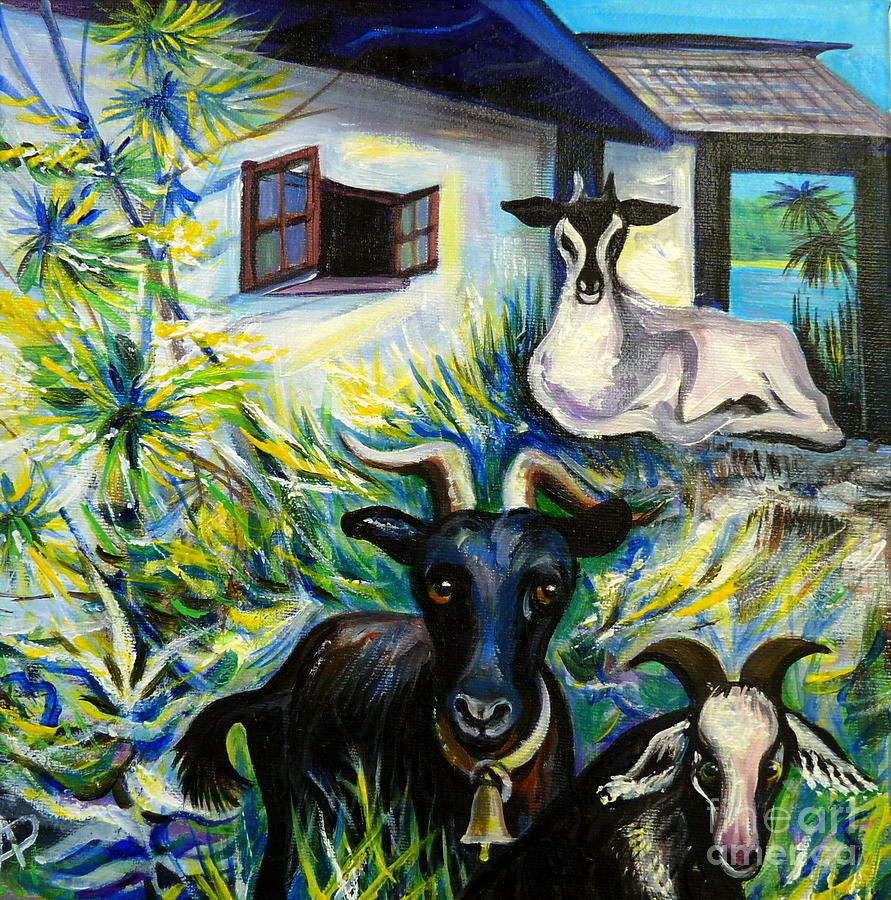 Countryside of Jamaica Painting by Anna  Duyunova