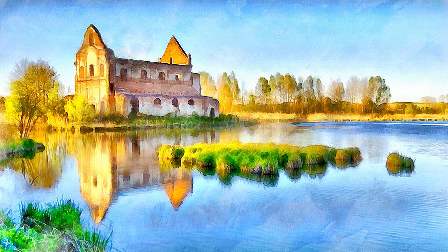Countryside Reflections Painting by Maciek Froncisz