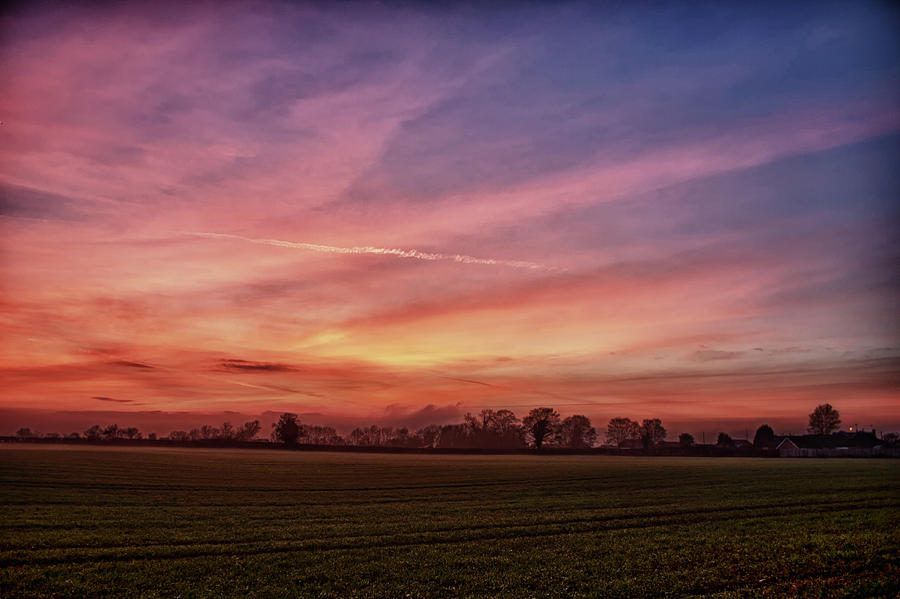 Countryside Sunset Skies Photograph By Vicki Field 