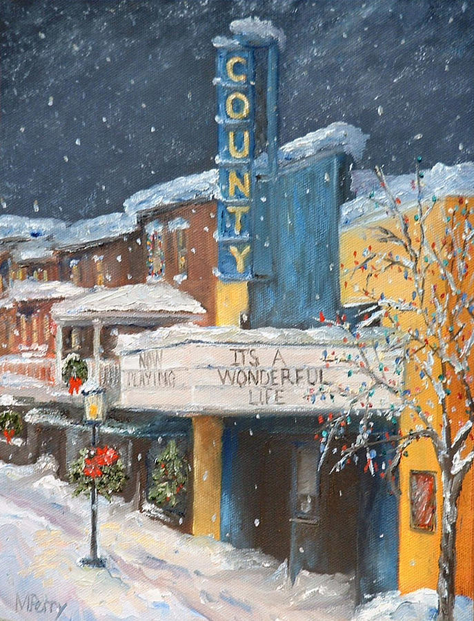 Christmas Painting - County Christmas by Margie Perry
