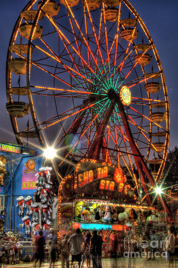 County Fair Ferris Wheel Photograph