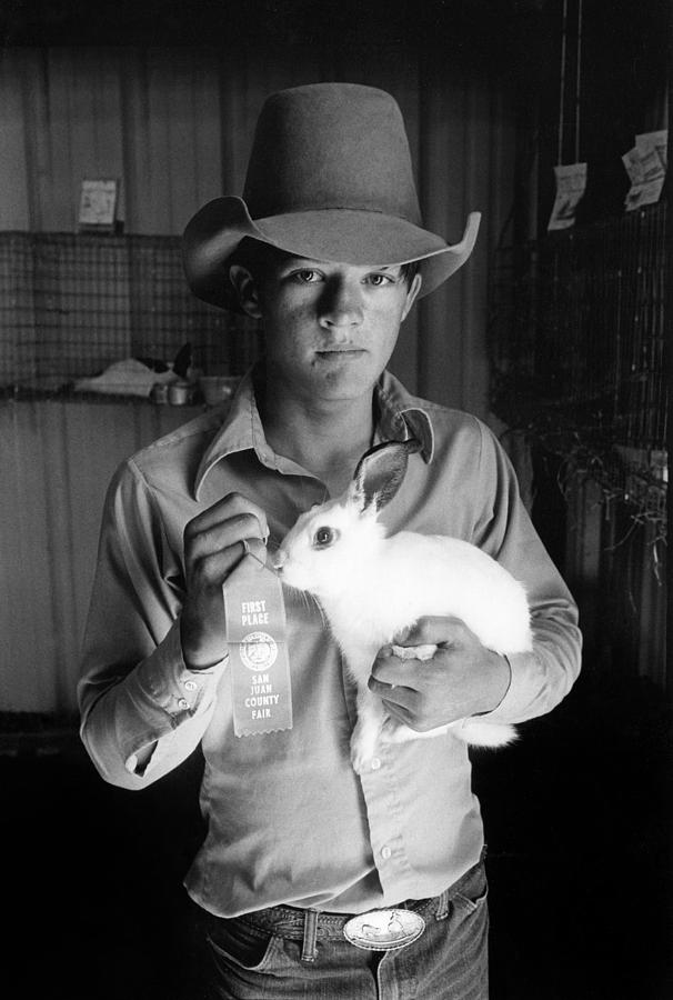 County Fair: Rabbit Show Photograph by Granger