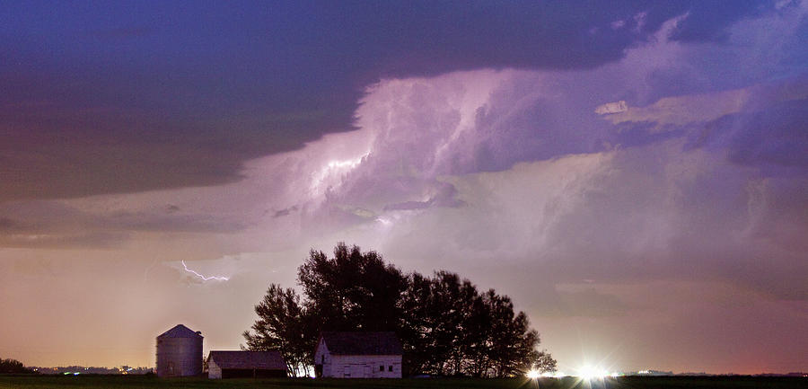County Line Northern Colorado Lightning Storm Panorama Photograph by James BO Insogna