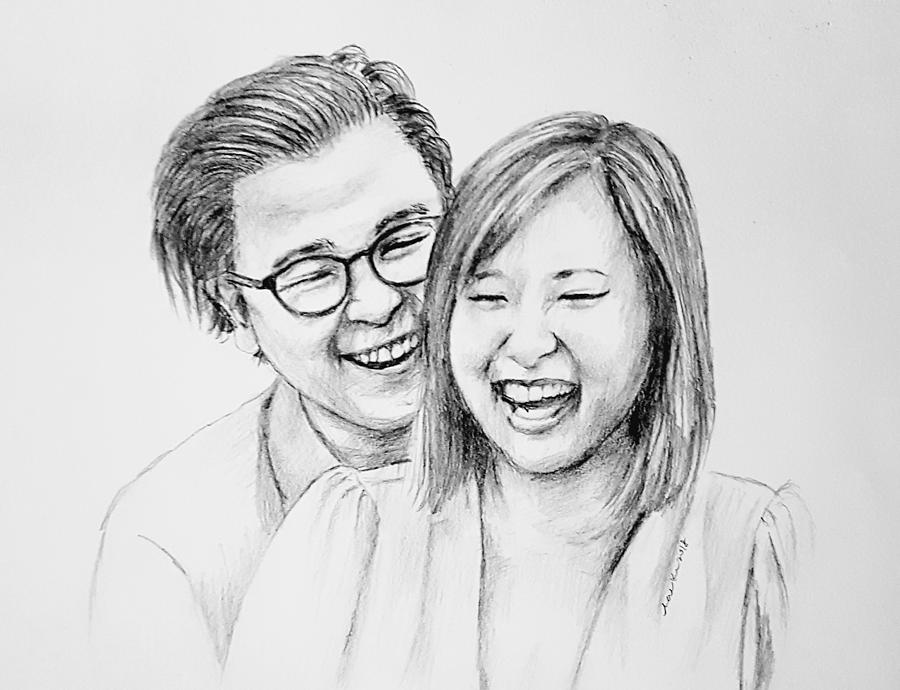 Couple 51418 Drawing by Hae Kim