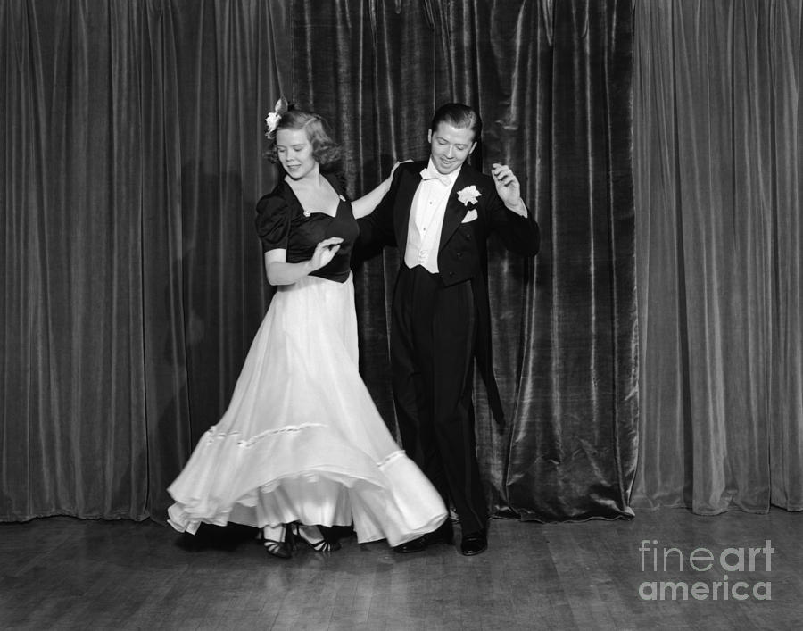 Couple Ballroom Dancing On Stage Photograph by H. Armstrong Roberts/ClassicStock