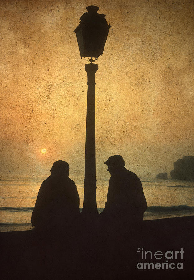 Sunset Photograph - Couple by Bernard Jaubert