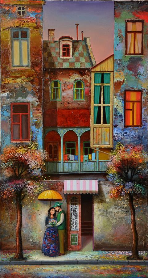 Couple In Love Painting - Couple in love by David Martiashvili