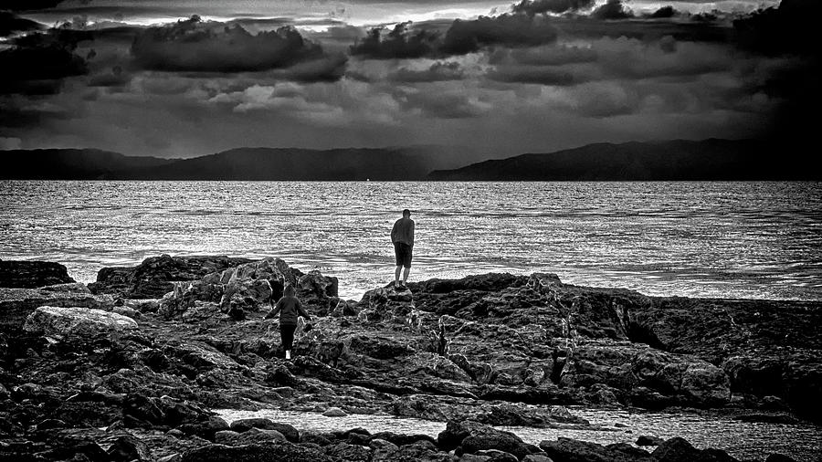 Couple On The Sea Rocks Photograph by Joseph Hollingsworth