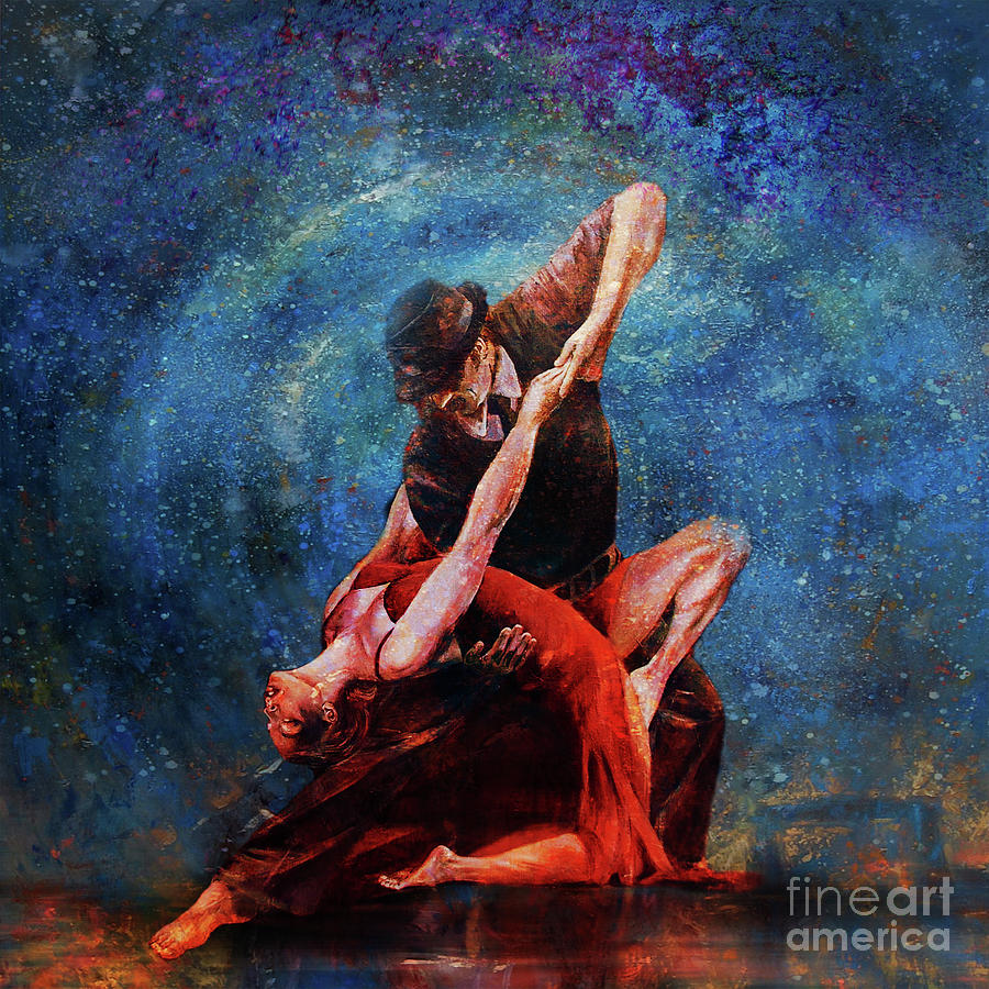 Couple Tango Dance 8885 Painting by Gull G