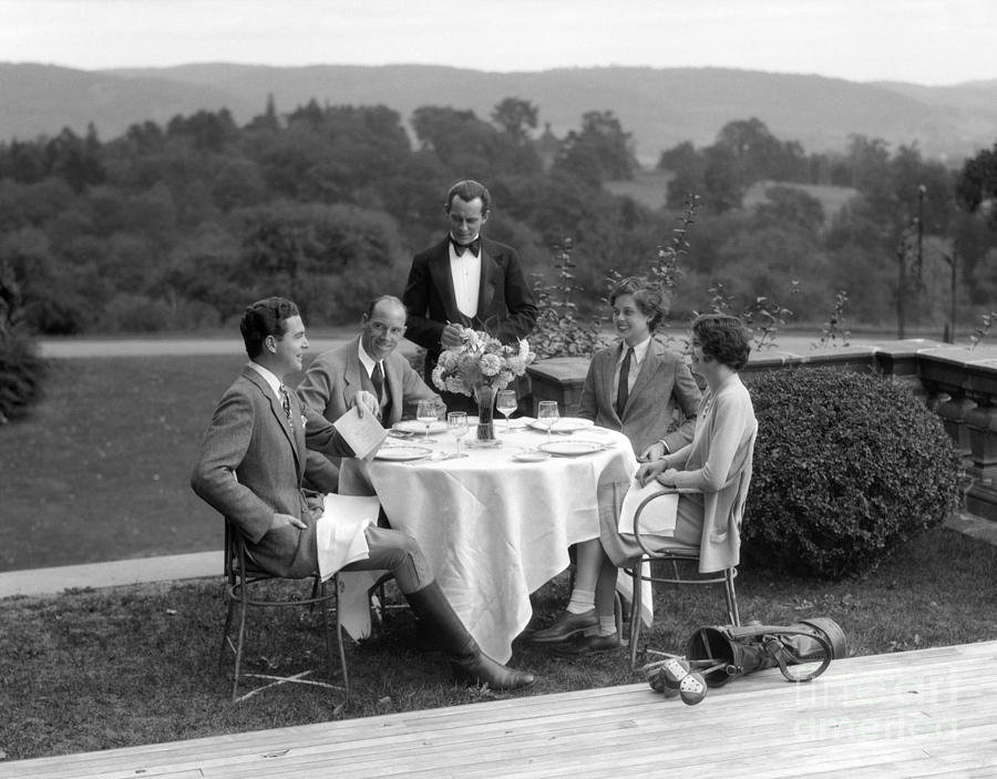 Couples At The Country Club, C.1920-30s Photograph by H. Armstrong Roberts/ClassicStock