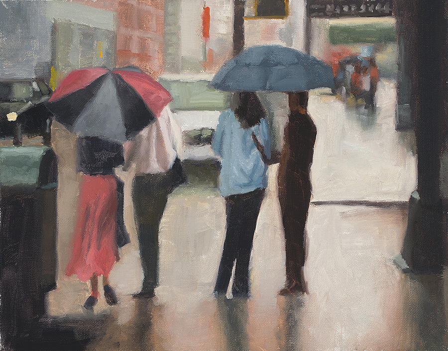 Umbrella Painting - Couples by Tate Hamilton