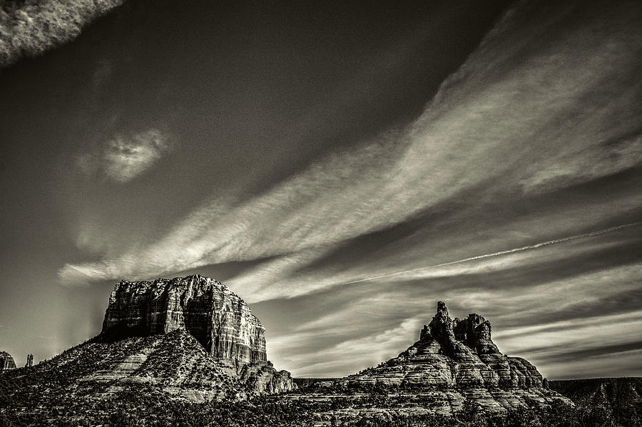 Courthouse Butte and Bell Rock Sedona Arizona Photograph by Roger Passman