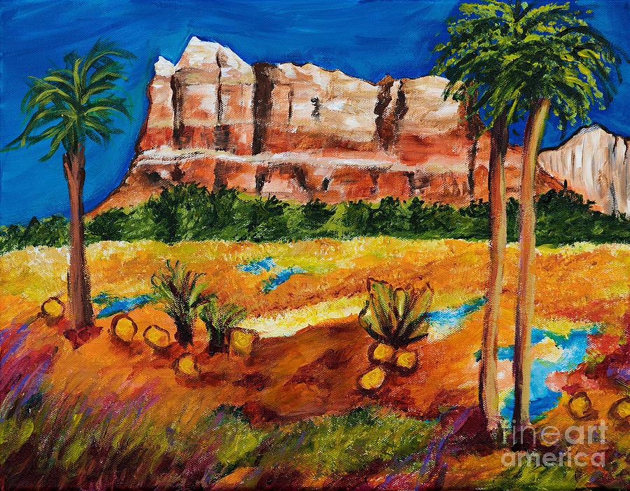 Courthouse Butte Rock, Sedona Arizona Painting by Art by Danielle
