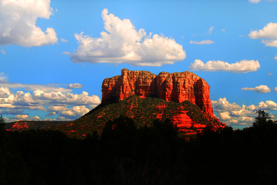 Nature Photograph - Courthouse Butte Sedona Arizona by Ola Allen