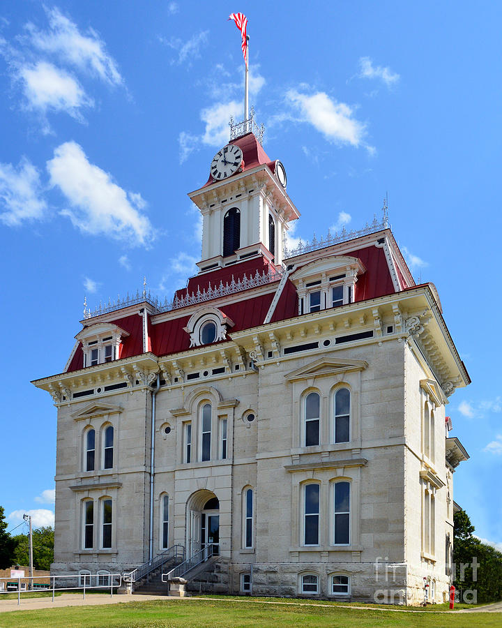Architecture Photograph - Courthouse in Chase County by Catherine Sherman
