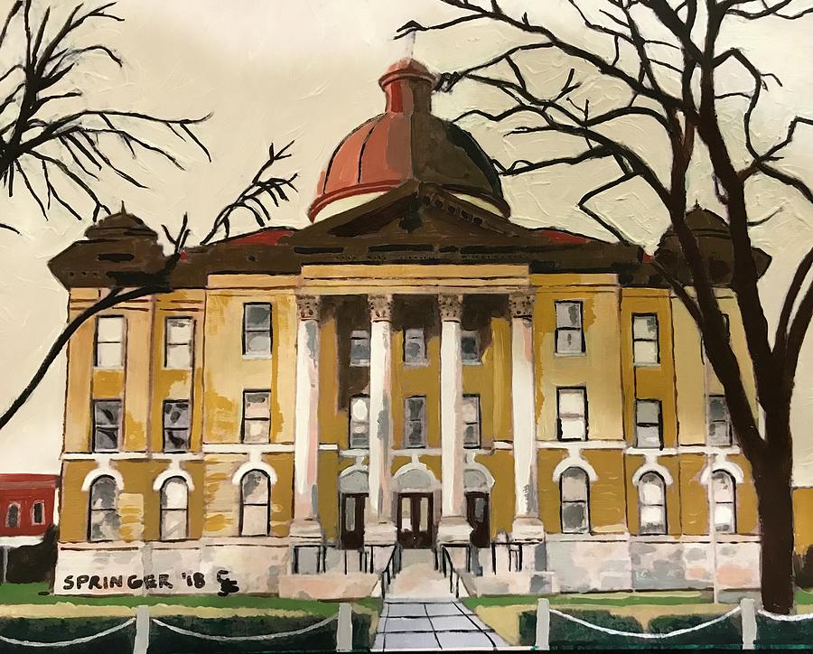 Courthouse on the Square Painting by Gary Springer