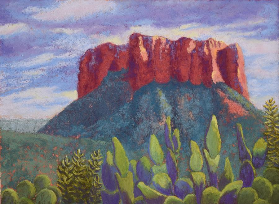 Landscape Painting - Courthouse Rock by Nancy Jolley
