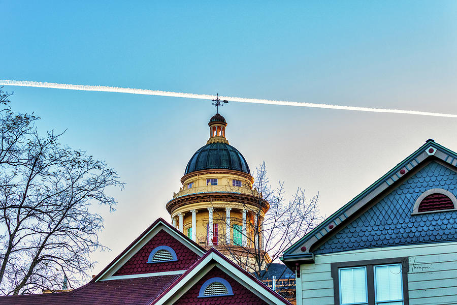 Auburn Photograph - Courthouse Sunrise by Jim Thompson