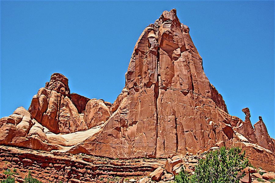 Courthouse Towers along Park Avenue in Arches National Park, Utah Photograph by Ruth Hager