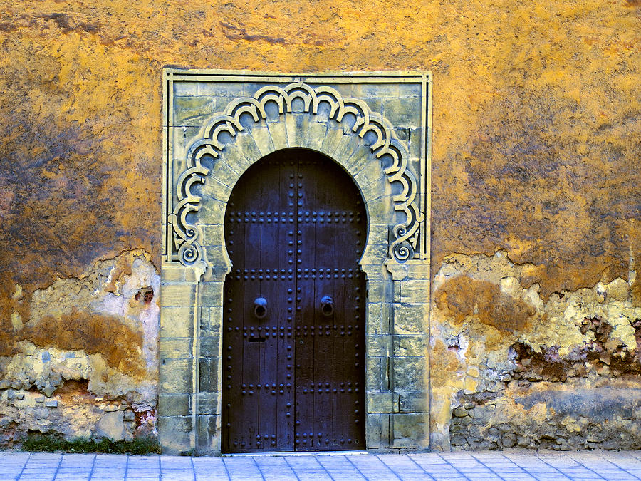 Courtyard Door Casablanca Photograph by Dominic Piperata