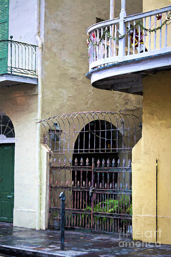 Courtyard Entrance French Quarter Photograph
