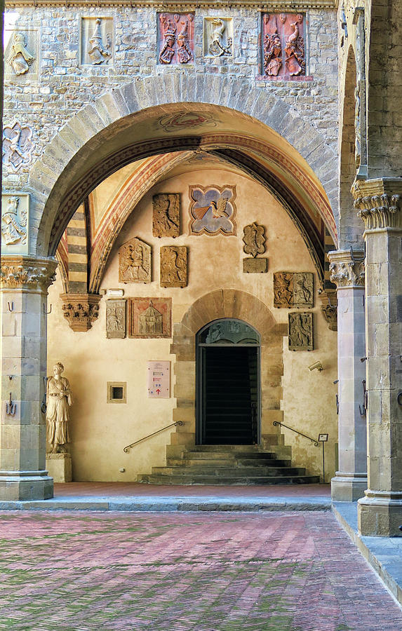 Courtyard in the Barguello Museum Photograph by Dave Mills