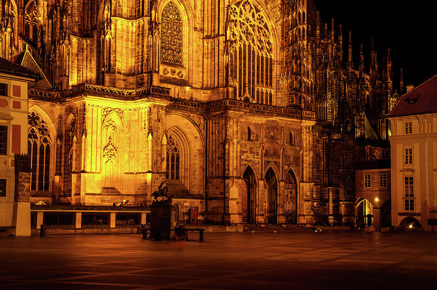 Courtyard of St. Vitus Cathedral 1 Photograph by Jenny Rainbow