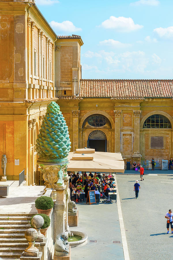 Courtyard of the Pine Cone in Vatican Photograph by Marek Poplawski