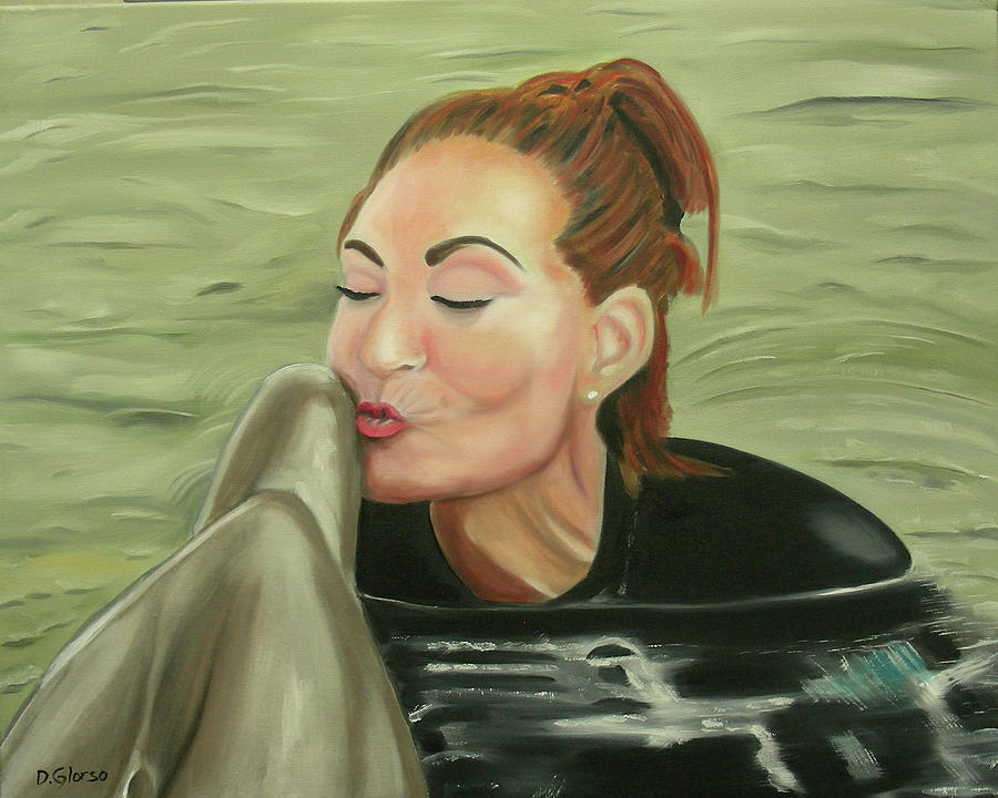 Cousin Gina Painting by Dean Glorso