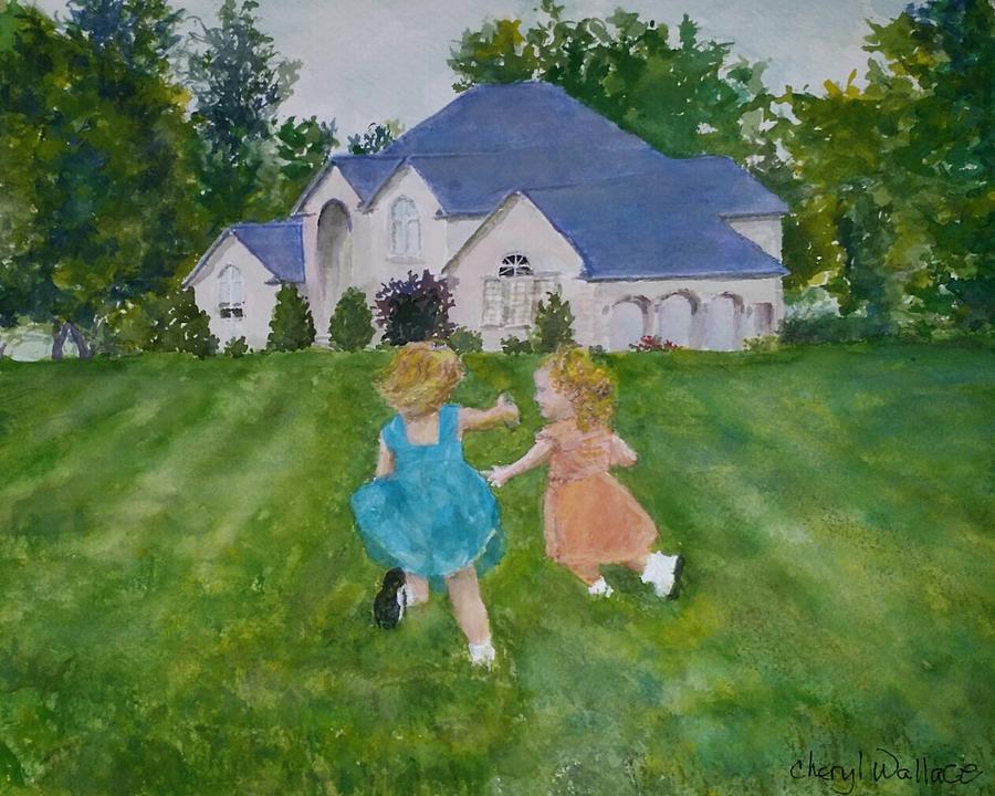 Cousins Painting by Cheryl Wallace