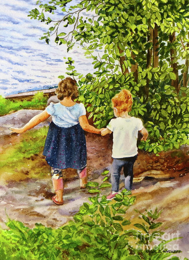 Cousins Painting by Karol Wyckoff