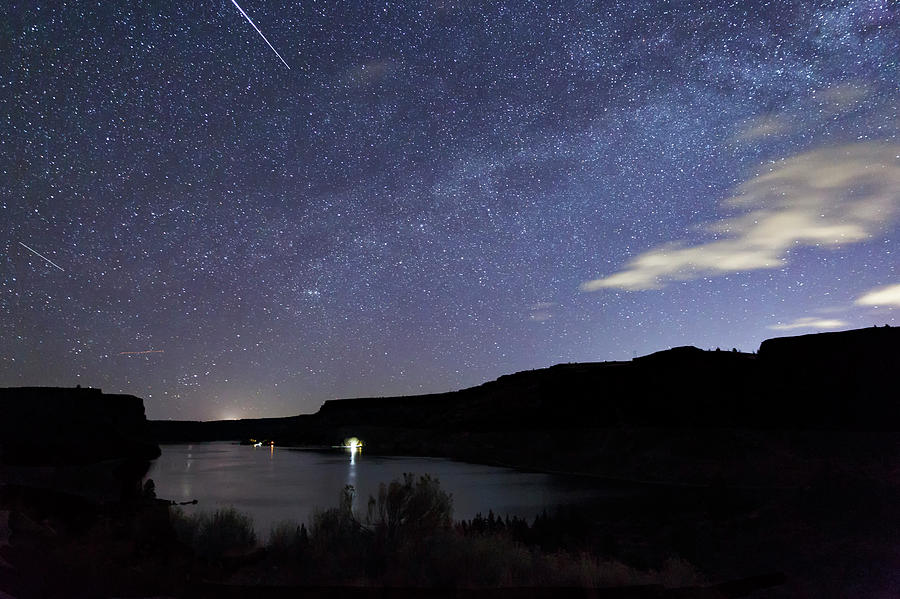 Night at  The Cove Palisades Photograph by Cat Connor