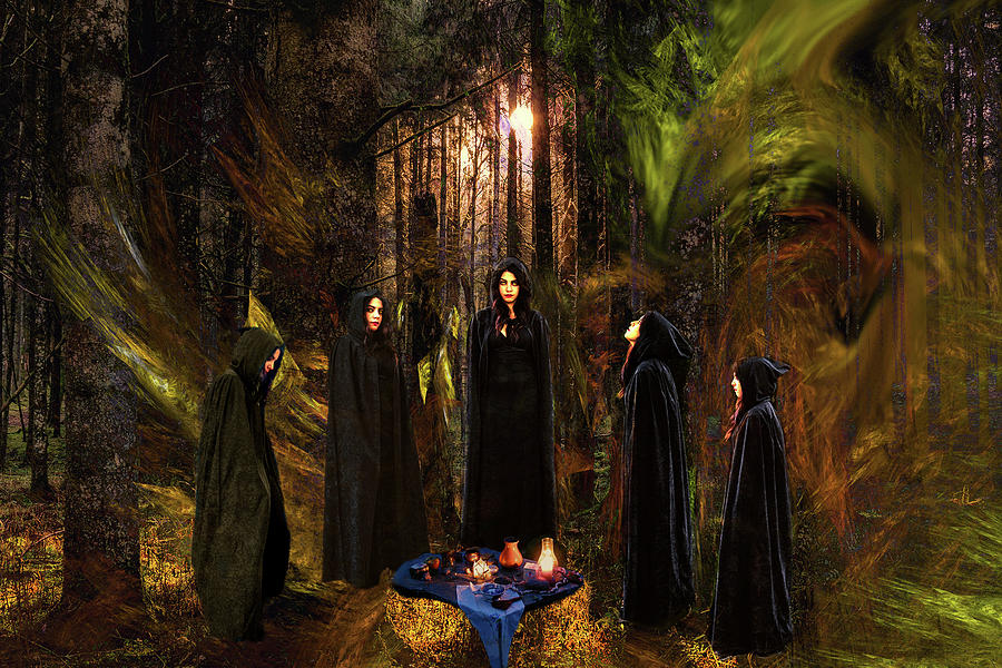 Coven Digital Art by Lisa Yount
