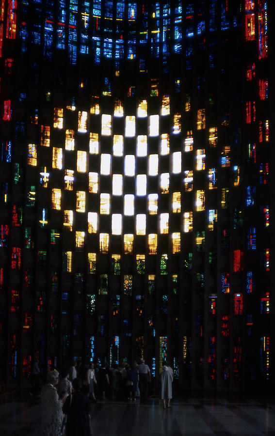 Coventry Cathedral Stained Glass Window England Photograph by Richard Singleton