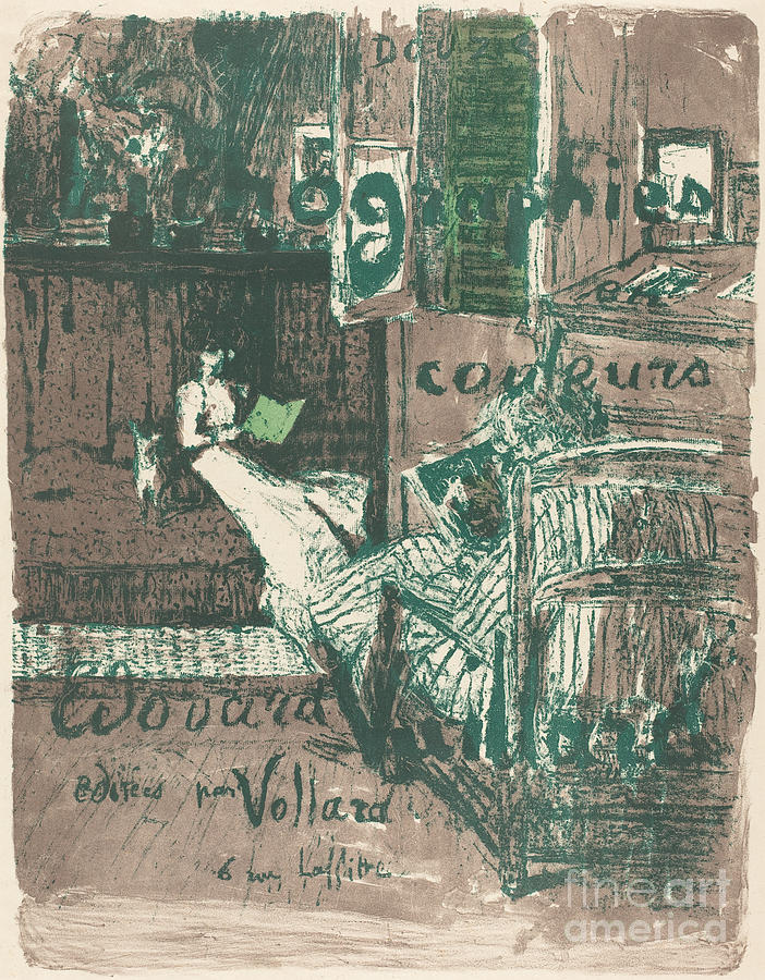 Cover For The Album "paysages Et Int?rieurs" Drawing by Edouard Vuillard