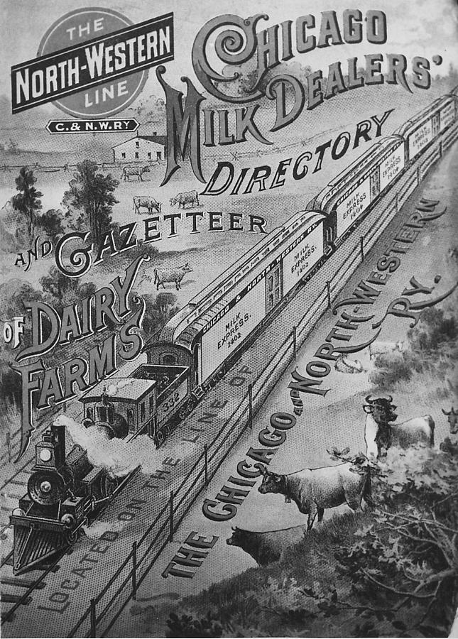 Cover Illustration of Chicago Milk Dealers Directory  Photograph by Chicago and North Western Historical Society